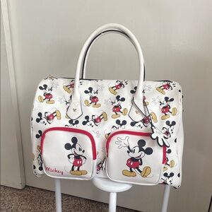 Mickey Mouse White and Red Duffle bag